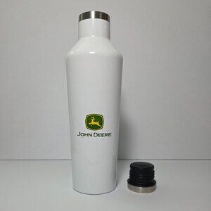 NWOT - John Deere 16 oz Corkcicle Insulated Canteen Bottle – White